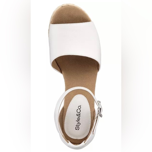 Women's Seleeney Espadrille Wedge Sandals. Color: White Size 9M - Picture 13 of 13